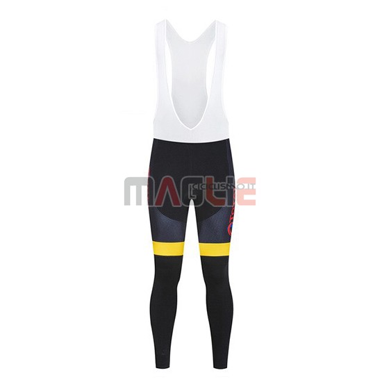 Maglia Direct Energie Manica Lunga 2019 Nero Giallo